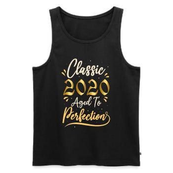 Geburtstag 2020 Geschenk 2020 Classic 2020 - Männer Premium Bio Tank Top - Schwarz - Vorne - AI Model Male 178 light (178cm)