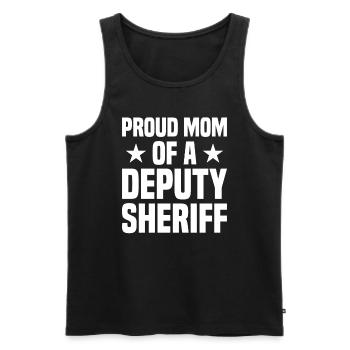 Shérif adjoint Police Law Officer Guard - Débardeur bio Premium Homme - noir - Devant - Michal (187cm)
