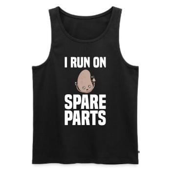 Nierentransplantation Organspender - Männer Premium Bio Tank Top - Schwarz - Vorne - Michal (187cm)