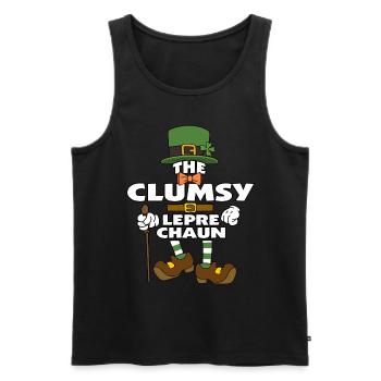 Le lutin maladroit de la Saint-Patrick - Débardeur bio Premium Homme - noir - Devant - Michal (187cm)