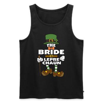 The Bride Leprechaun St Patrick's Day - Männer Premium Bio Tank Top - Schwarz - Vorne - Michal (187cm)