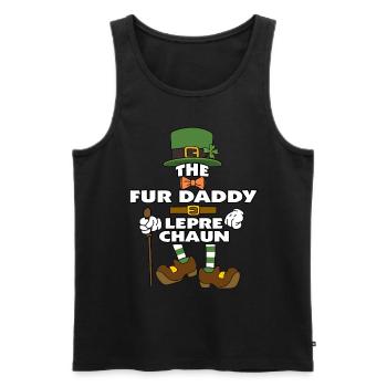 The Fur Daddy Leprechaun St Patrick's Day - Men's Premium Organic Tank Top - black - Front - Michal (187cm)