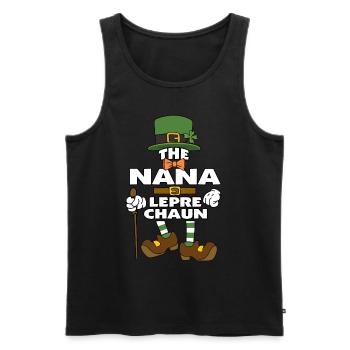 Le Nana Leprechaun St Patrick’s Day - Débardeur bio Premium Homme - noir - Devant - Michal (187cm)