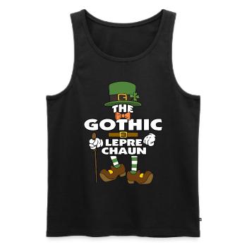 Le lutin gothique St Patrick’s Day - Débardeur bio Premium Homme - noir - Devant - Michal (187cm)