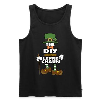 The Diy Leprechaun St Patrick's Day - Men's Premium Organic Tank Top - black - Front - AI Model Male 178 light (178cm)