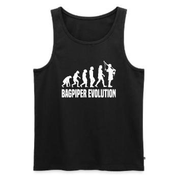 Bagpipes Bagpiper Musical Instrument - Men's Premium Organic Tank Top - black - Front - Michal (187cm)