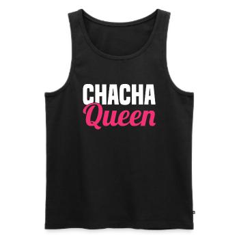 Musique de danse chacha pratiquant le latin - Débardeur bio Premium Homme - noir - Devant - Michal (187cm)
