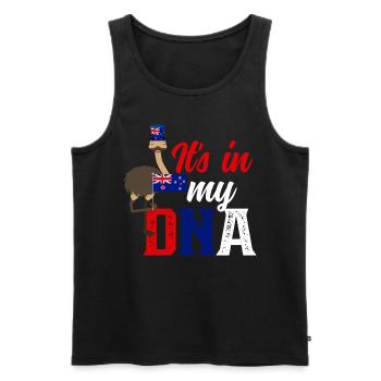 Neuseeland Kultur Kiwi Vogel Neuseeland Flagge - Männer Premium Bio Tank Top - Schwarz - Vorne - Michal (187cm)