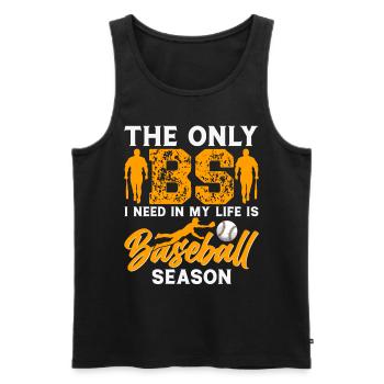 Baseball Spieler Baseball Spielerin Baseball Team - Männer Premium Bio Tank Top - Schwarz - Vorne - Michal (187cm)