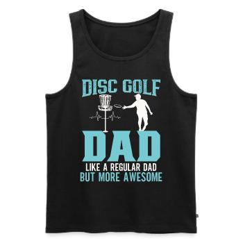 Frisbee Player Disc Golf Frisbee Competition - Débardeur bio Premium Homme - noir - Devant - Michal (187cm)