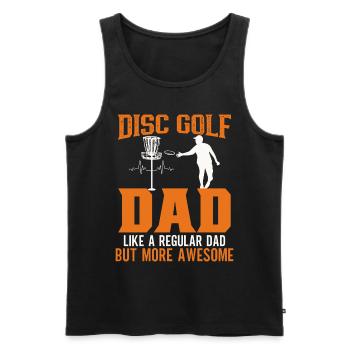 Frisbee Player Disc Golf Frisbee Competition - Débardeur bio Premium Homme - noir - Devant - Michal (187cm)