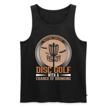 Frisbee Player Disc Golf Frisbee Competition - Débardeur bio Premium Homme - noir - Devant - Michal (187cm)