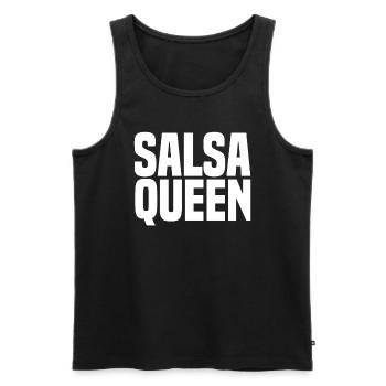 Salsa Danse Musique Danse Pratiquer le latin - Débardeur bio Premium Homme - noir - Devant - Michal (187cm)