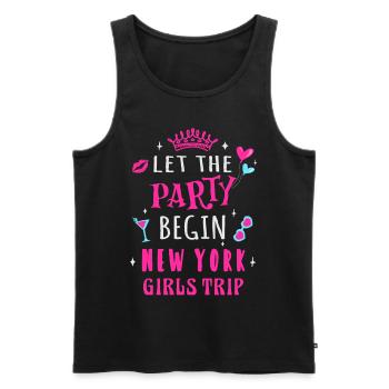 Girls Trip New York, que la fête commence - Débardeur bio Premium Homme - noir - Devant - Michal (187cm)