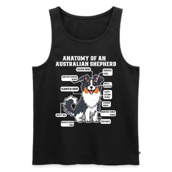Australischer Schäferhund Aussie Dad Aussie Mom - Männer Premium Bio Tank Top - Schwarz - Vorne - AI Model Male 178 light (178cm)