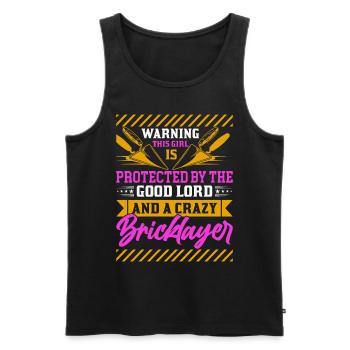 Maurer Maurerwerk Maurer Azubi Maurer Meister - Männer Premium Bio Tank Top - Schwarz - Vorne - Michal (187cm)