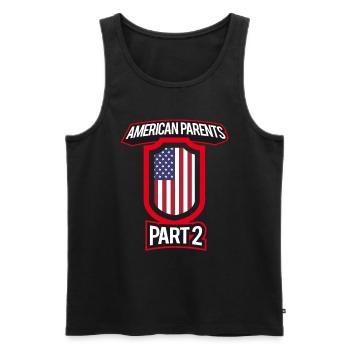 Best Parenting American Parents Part 2 - Men's Premium Organic Tank Top - black - Front - AI Model Male 178 light (178cm)