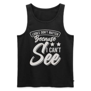 Blind Blindness Awareness Visual Impairment - Men's Premium Organic Tank Top - black - Front - AI Model Male 178 light (178cm)