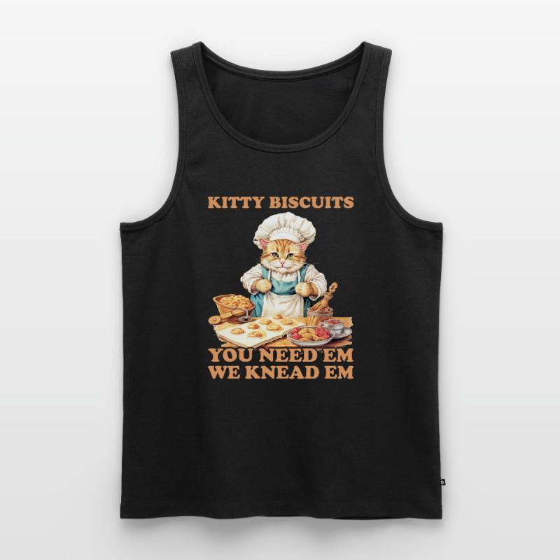 Kitty Biscuits Cat Cat Biscuits Baker Baker Men's Premium Organic Tank Top