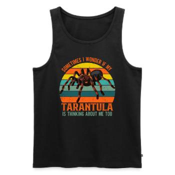 Tarantula Tarantula Tarantula Pet - Men's Premium Organic Tank Top - black - Front - AI Model Male 178 light (178cm)