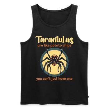 Tarantula - Men's Premium Organic Tank Top - black - Front - AI Model Male 178 light (178cm)