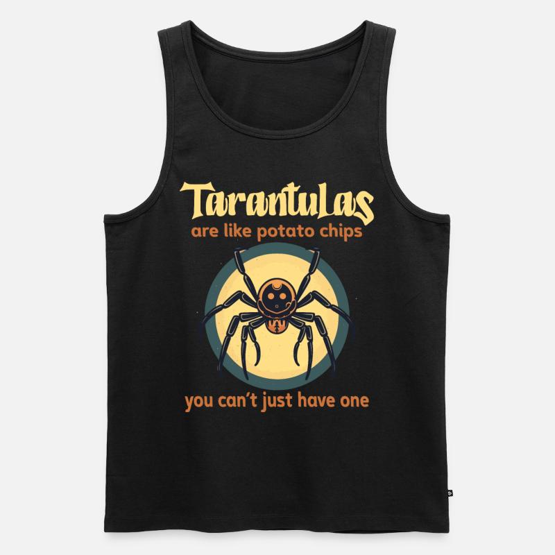 Vogelspinne - Männer Premium Bio Tank Top - Schwarz