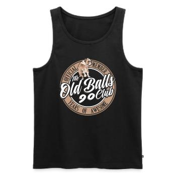 90 ans du Old Balls Club Membre du 90e anniversaire - Débardeur bio Premium Homme - noir - Devant - Michal (187cm)