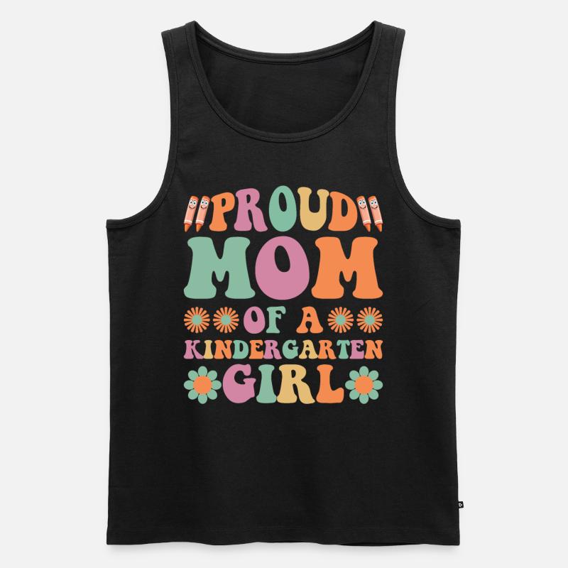 Stolze Mutter eines Kindergartenmädchens! Tochter - Männer Premium Bio Tank Top - Schwarz