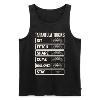 Tarantula breeder spider owner tarantula - Men's Premium Organic Tank Top - black - Front - AI Model Male 178 light (178cm)