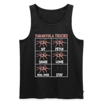 Tarantula breeder spider owner tarantula - Men's Premium Organic Tank Top - black - Front - AI Model Male 178 light (178cm)