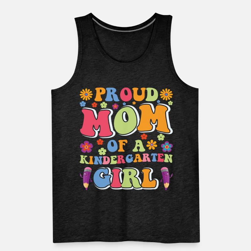 Stolze Mutter eines Kindergartenmädchens! Tochter Männer Premium Bio Tank Top