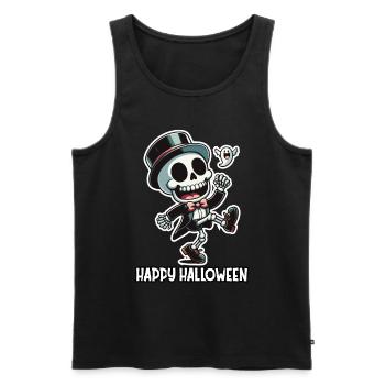 Boogie Bones: A Halloween Skeleton Jamboree - Men's Premium Organic Tank Top - black - Front - AI Model Male 178 light (178cm)