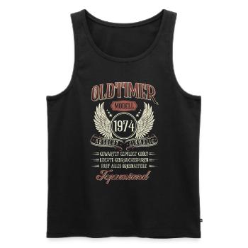1974 Geboren Geburtstag Oldtimer - Männer Premium Bio Tank Top - Schwarz - Vorne - Michal (187cm)