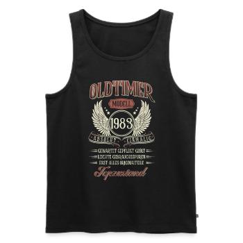 1983 Geboren Geburtstag Oldtimer - Männer Premium Bio Tank Top - Schwarz - Vorne - Michal (187cm)