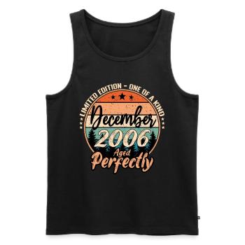 December 2006 Anniversary 2006 Legends December - Men's Premium Organic Tank Top - black - Front - Michal (187cm)