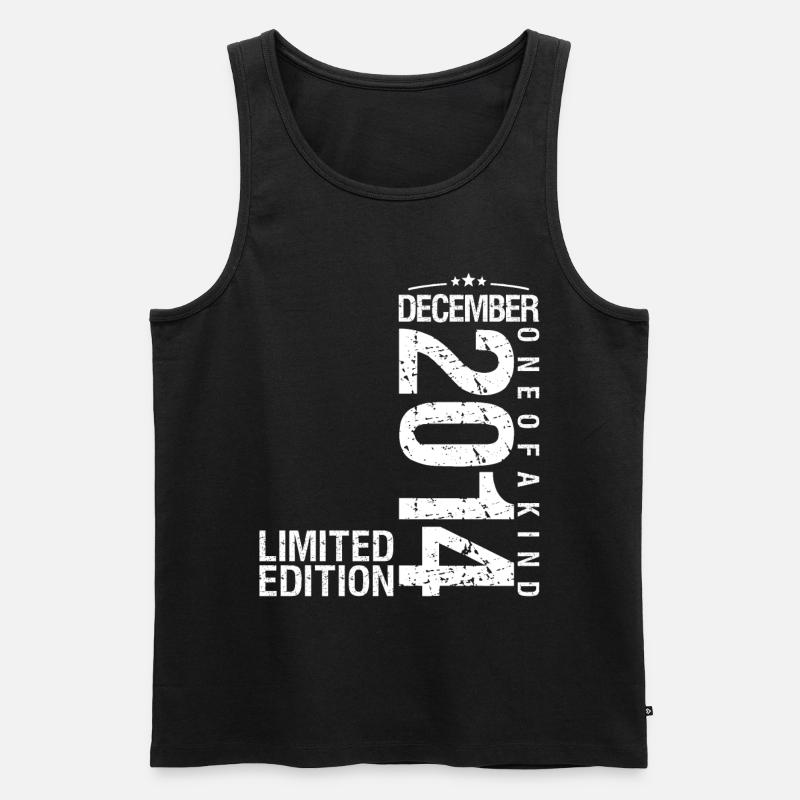 Dezember 2014 Dezember Jubiläum Dezember 2014 - Männer Premium Bio Tank Top - Schwarz