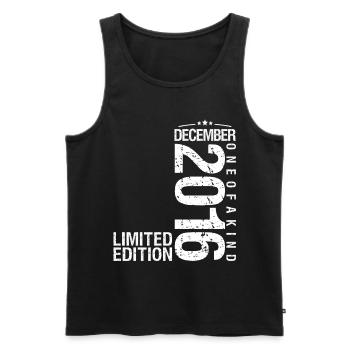 December 2016 December Anniversary December 2016 - Men's Premium Organic Tank Top - black - Front - Michal (187cm)