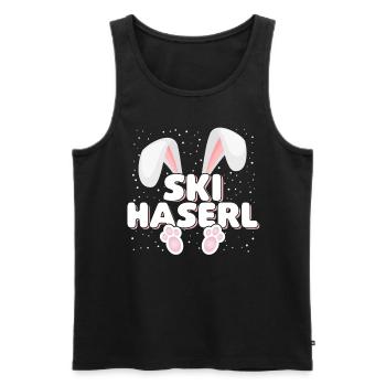 Ski Lapin de ski Lapin de ski Équipage de fête d’après-ski - Débardeur bio Premium Homme - noir - Devant - AI Model Male 178 light (178cm)