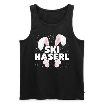 Ski Lapin de ski Lapin de ski Équipage de fête d’après-ski - Débardeur bio Premium Homme - noir - Devant - AI Model Male 178 light (178cm)