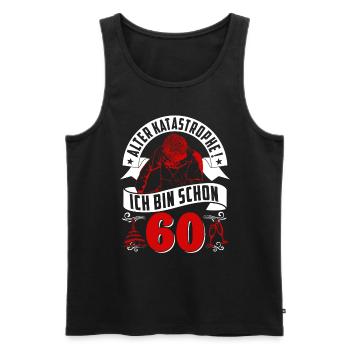60. Geburtstag Mann Geschenk lustig Geburtstag 60 - Männer Premium Bio Tank Top - Schwarz - Vorne - AI Model Male 178 light (178cm)