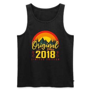 Geburtstag 2018 Geburtstag Jahrgang 2018 Geschenk - Männer Premium Bio Tank Top - Schwarz - Vorne - AI Model Male 178 light (178cm)