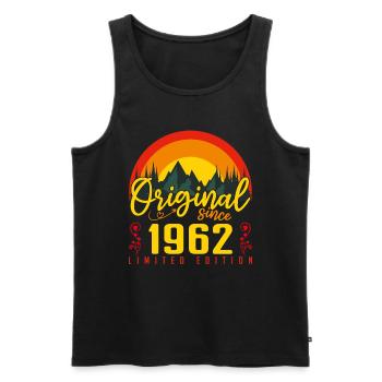Geburtstag 1962 Geburtstag Jahrgang 1962 Geschenk - Männer Premium Bio Tank Top - Schwarz - Vorne - AI Model Male 178 light (178cm)