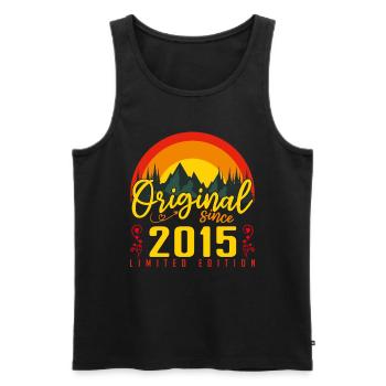 Geburtstag 2015 Geburtstag Jahrgang 2015 Geschenk - Männer Premium Bio Tank Top - Schwarz - Vorne - AI Model Male 178 light (178cm)