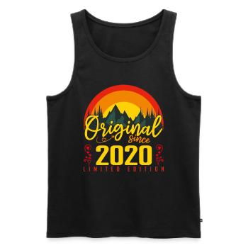 Geburtstag 2020 Geburtstag geboren im Jahr 2020 Geschenk - Männer Premium Bio Tank Top - Schwarz - Vorne - AI Model Male 178 light (178cm)