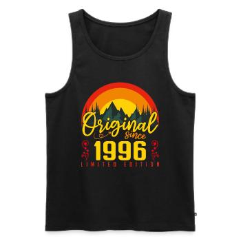 Birthday 1996 Birthday Born in 1996 Gift - Men's Premium Organic Tank Top - black - Front - AI Model Male 178 light (178cm)