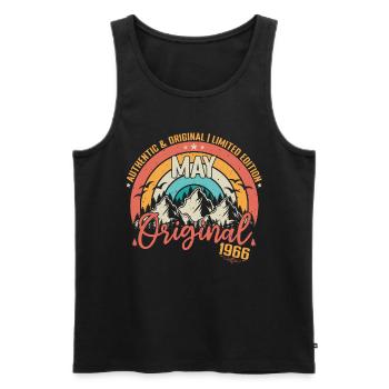 May 1966 May Birthday 1966 May Original - Men's Premium Organic Tank Top - black - Front - Michal (187cm)