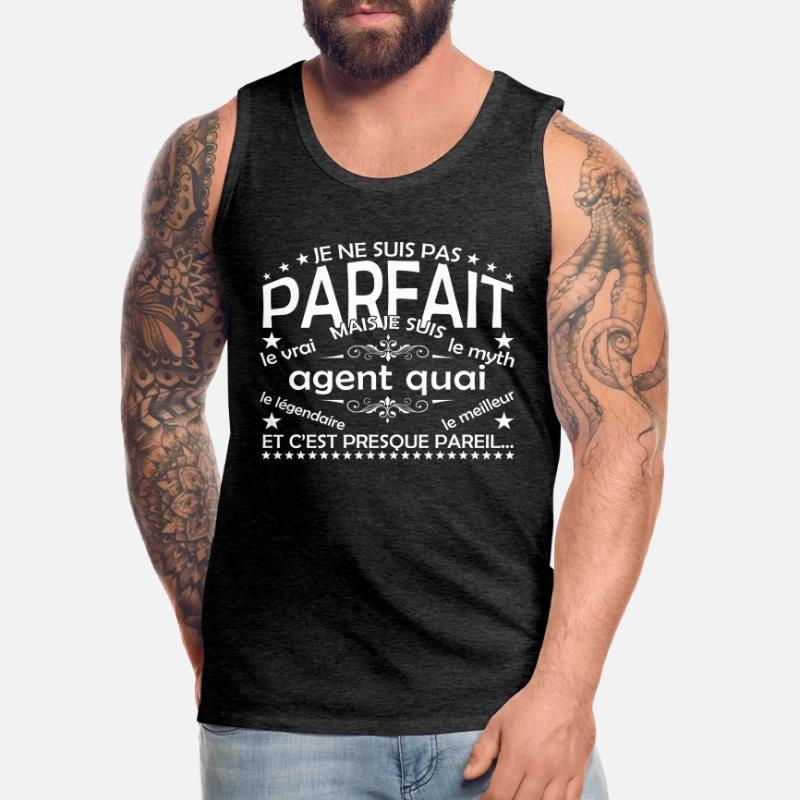 Dock Agent: Der einzige Dock Agent, der echte Dock Agent Männer Premium Bio Tank Top