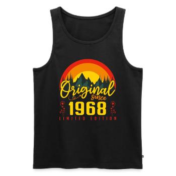 1968 Birthday Gift 1968 Birthday - Men's Premium Organic Tank Top - black - Front - Michal (187cm)