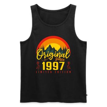 Geburtstagsgeschenk 1997 Geburtstag 1997 - Männer Premium Bio Tank Top - Schwarz - Vorne - Michal (187cm)