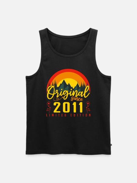 Birthday 2011 Gift 2011 Birthday - Men's Premium Organic Tank Top - black